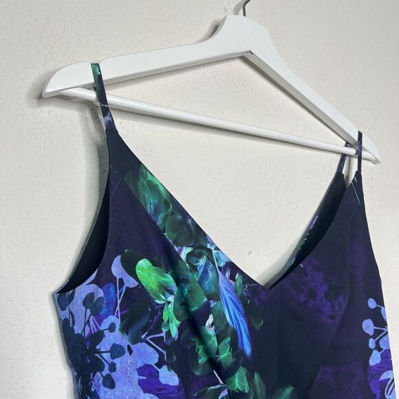 Black Halo Jevette Supersonic Black Floral Sheath Dress 4 - Picture 3 of 10